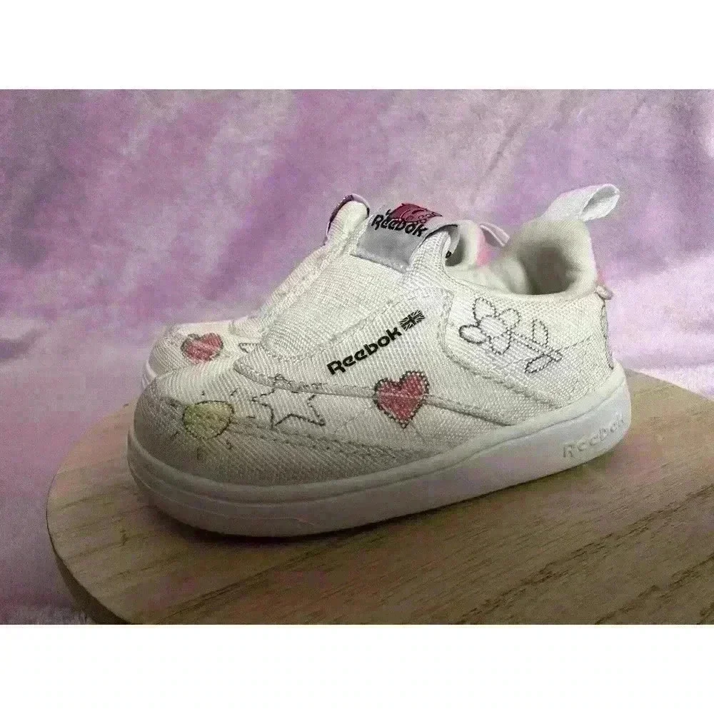 Reebok Club C Slip-On IV Peppa Pig Toddler Size 4 Sneakers - Picture 5 of 13
